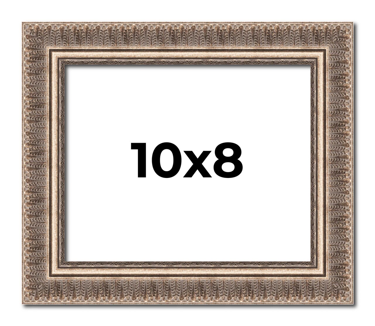 Photo Size Ornate Gold Picture Frame - UV Acrylic, Foam Board Backing, Hanging Hardware